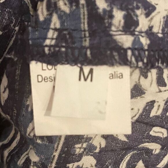 Lola Australia Floral Block Print Dress Size Medium 100% Cotton - Picture 8 of 8